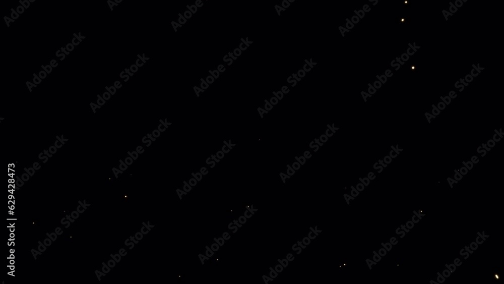 Wall mural particle glow glitter explosion overlay with alpha. 3d rendering. element footage you can place on f
