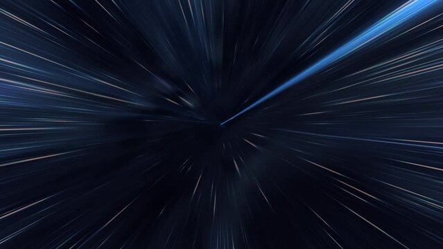 Warpdrive Space Travel at the Speed of Light. Seamless loop