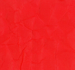 crumpled red paper texture background