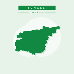 Vector illustration vector of Tunceli map Turkey