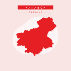 Obraz premium Vector illustration vector of Karabük map Turkey
