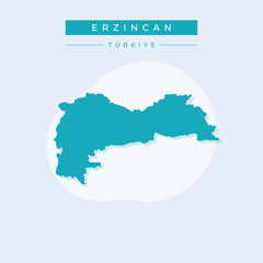 Vector illustration vector of Erzincan map Turkey