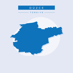 Vector illustration vector of Düzce map Turkey