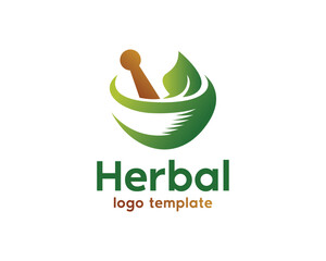 Herbal logo template suitable for businesses and product names. This stylish logo design could be used for different purposes for a company, product, service or for all your ideas.