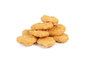 chicken nuggets isolated on a white background