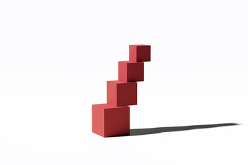 Business career growth, progress and improvement concept.