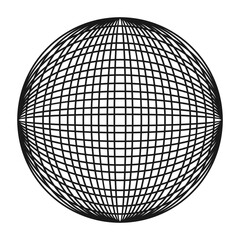 Retro Futuristic Wave Element