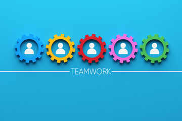 Teamwork, cooperation, togetherness and partnership concept.