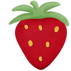 Strawberry with Leaf