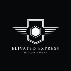 care logo at air fly best safety logo icon design