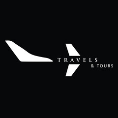 traveling line arrow logo template