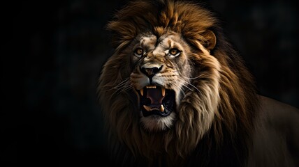 Majestätischer Löwe im Porträt