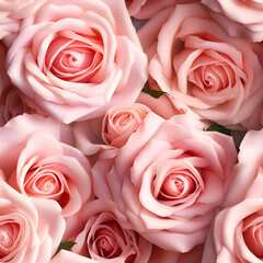 pink rose seamless pattern