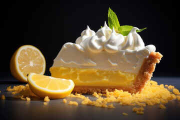 Piece of lemon pie