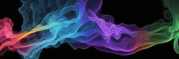 Obraz premium Abstract colorful, rainbow smoke, background