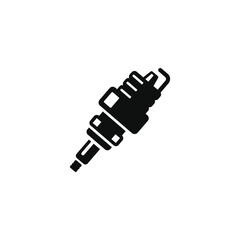 Spark plug icon isolated on white background