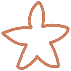 Hand drawn Star Scribble