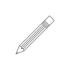 pencil line art for literacy day international celebration education background.