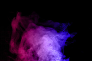 A collection of white smoke stock images on a black background.
