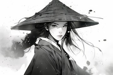 侍のイラスト,Generative AI AI画像