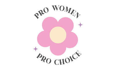 pro women pro choice Retro SVG.