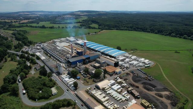 DIvision ISOVER in Castolovice Czech rep,Saint Gobain is a French multinational, founded in 1665 in Paris. Originally a mirror manufacturer, it now also produces a variety of construction materials