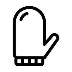 gloves line icon