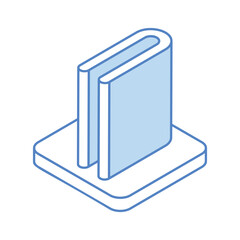 Book icon, vector stock illustration.