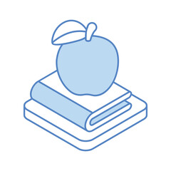 Back To School icon, vector stock illustration.