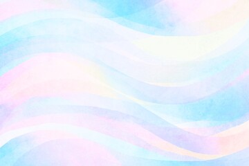 淡い青色とピンクが流れる水彩風背景