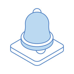 School Bell icon, vector stock illustration.