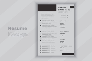 Professional Resume Design Template