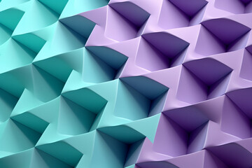 3d render style pastel colored geometric abstract pattern background