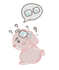 rabbit looking for his glasses