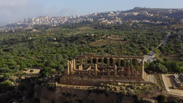 The Valley of the temples in Agrigento Sicily Italy
