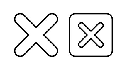 Obraz premium Close vector icon. Delete icon. remove, cancel, exit symbol.