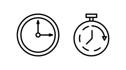 Clock icon. Time icon vector. Clock icon in trendy flat style isolated