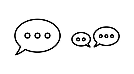 Chat icon vector. Chat Icon in trendy flat style isolated. Speech bubble symbol
