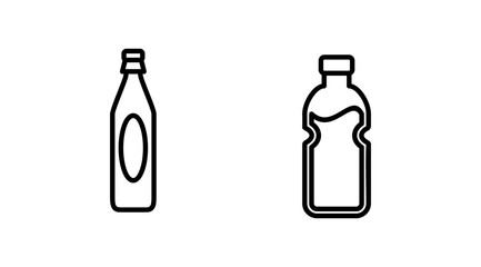 bottle icon vector. bottle icon in trendy flat design