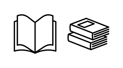 Book icon vector. Open book vector icon.