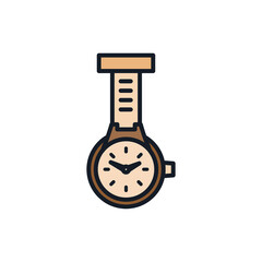 Digital png illustration of symbol of watch on transparent background