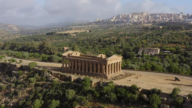 The Valley of the temples in Agrigento Sicily Italy