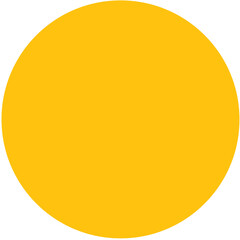 Digital png illustration of yellow circle with copy space on transparent background