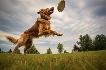 dogs paw reaching out to frisbee mid-jump