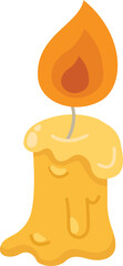 illustration halloween candle symbol vector