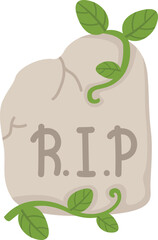 illustration halloween grave symbol vector