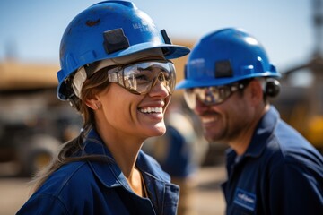 Builder team working at the construction site, labor day, and workers' importance