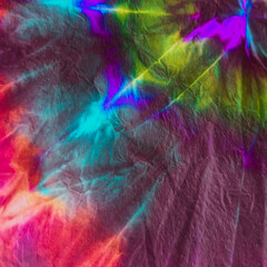 Traditional Tie Dye Pattern. Tie Ikat Watercolour