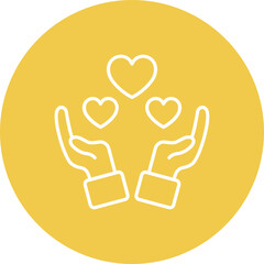 Obraz premium Give Love Icon