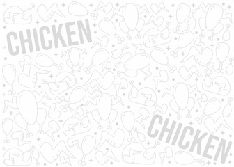 Chicken pattern or background design